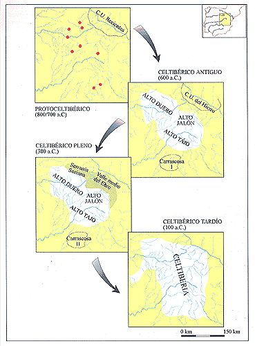 Mapas de territorios celtibéricos