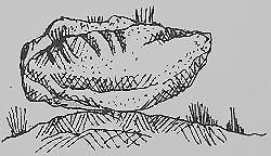 La "Piedra Andadera", boceto del natural de Antonio Ruiz Vega